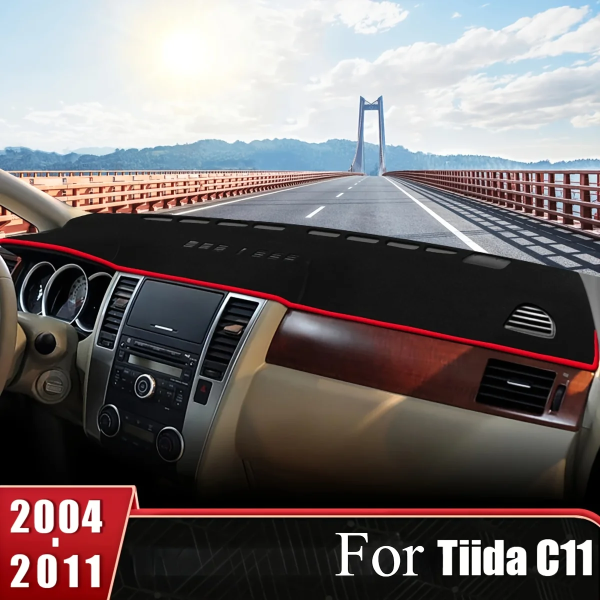 for Versa for Tiida for C11 2004 2005 2006 2007 2008 2009 2010 2011 Car Dashboard Cover Mat