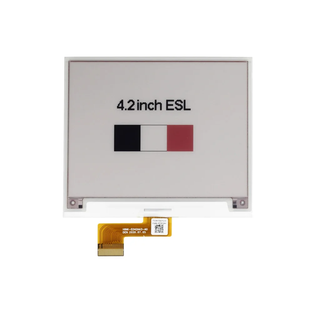 

4,2-дюймовый 24-контактный красный, белый и черный трехцветный электронный бумажный экран H-Ink-E042A43-A0, чернильный экран