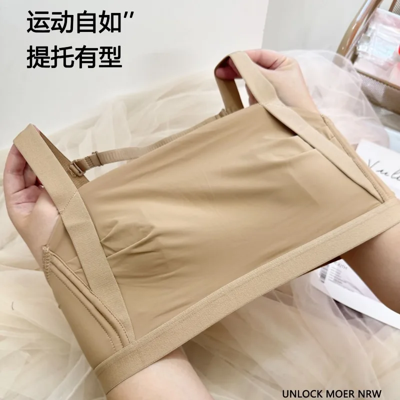 حمالة صدر رياضية صغيرة الحجم للصدر الكبير، حمالة صدر لاسلكية بتغطية كاملة، كوب رفيع مضاد للترهل وجيد التهوية، حمالة صدر تي شيرت للنساء M-4XL BCD