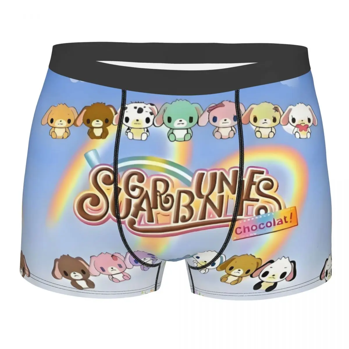 

Custom Sanrio Cartoon Sugarbunnies Underwear Men Stretch Anime Cute Boxer Briefs Shorts Panties Soft Underpants For Male