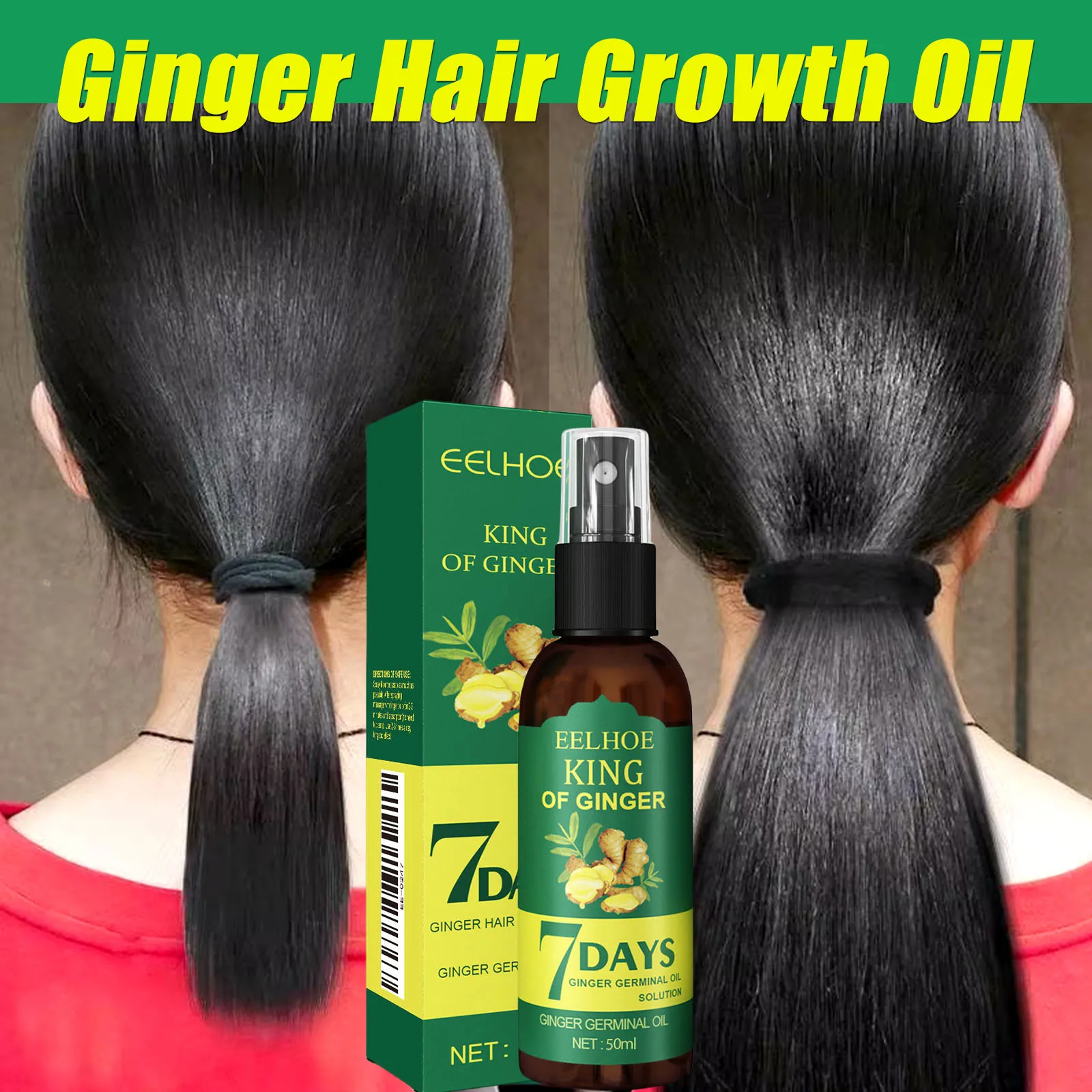 

7 Days Fast Hair Growth Oil Anti Hair Loss Serum Baldness Repair Broken Damage Hair Strengthen Nourish Hair Roots For Men Women