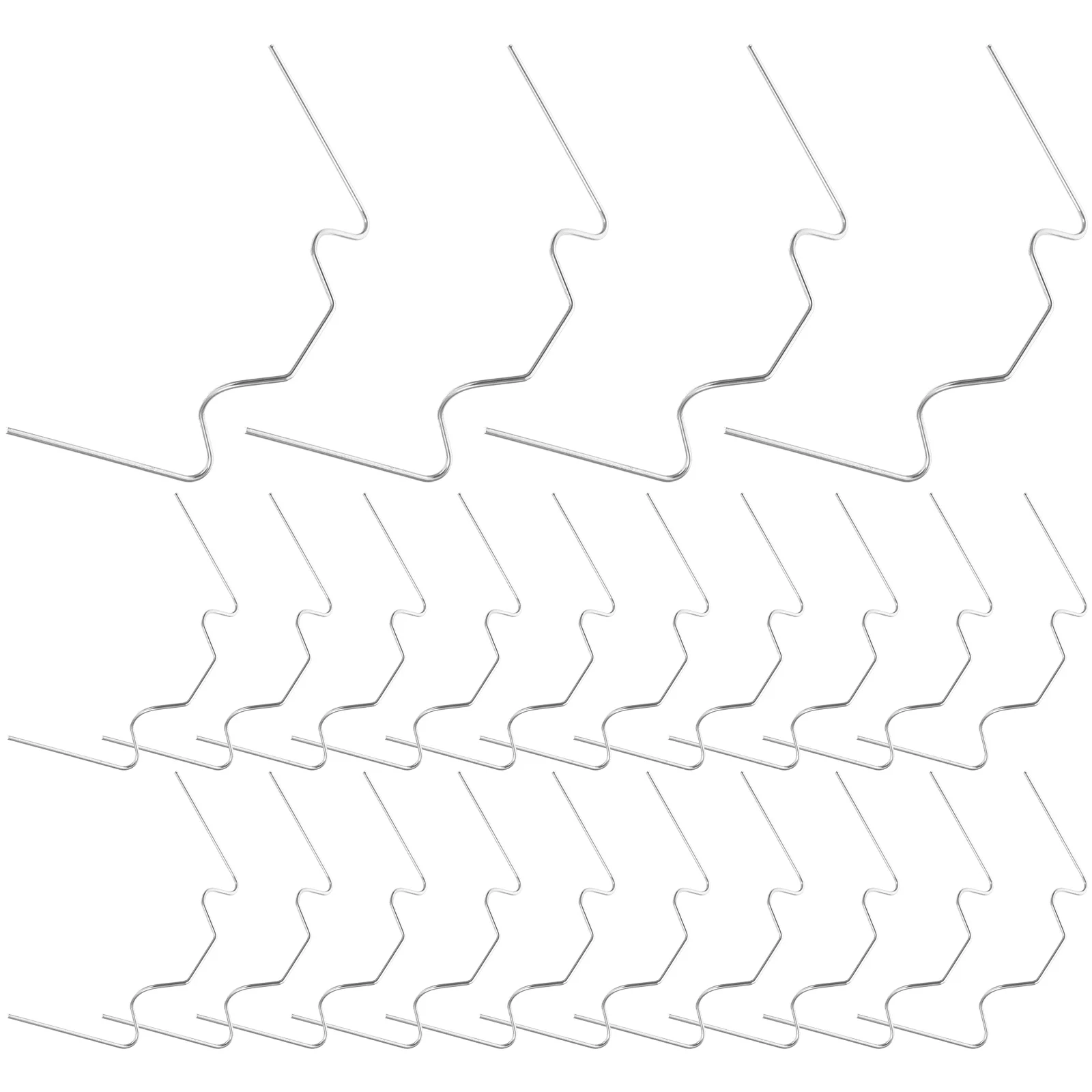 

25Pcs W Pin Stainless Steel Greenhouse Glass Fixing Clips Easy Install Metal Glazing Clips Secure Window Plates Windproof