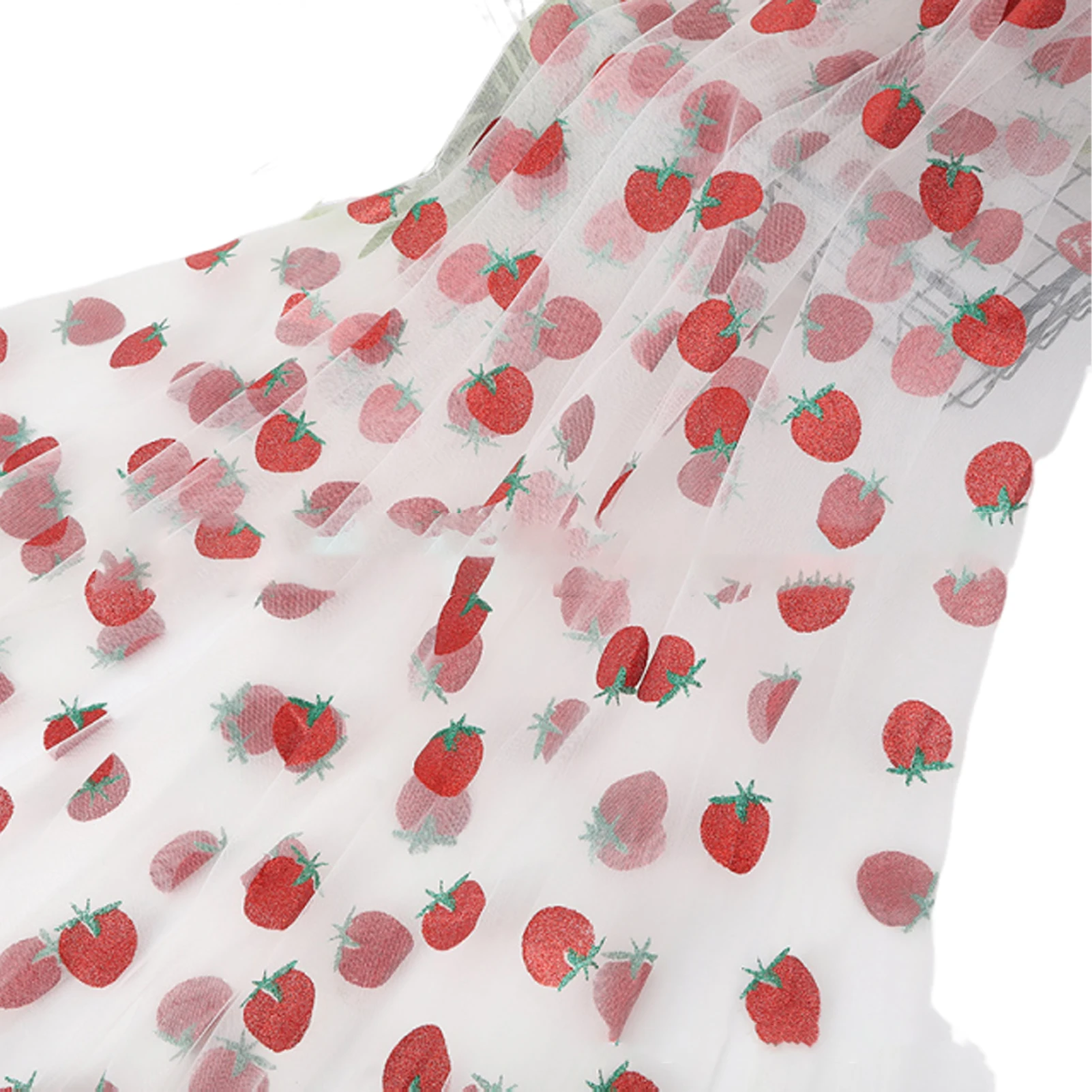

8 75180cm Strawberry Table Flag Lace Tablecloth Cut Decoration Birthday