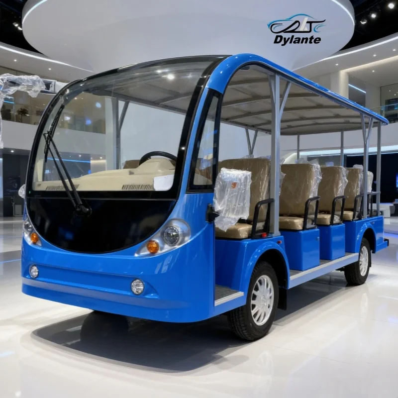 

8 11 14 17 Seat Tourist Bus Electric Sightseeing Car Electric Shuttle Bus Zero Emission, More Environmentally Friendly For Sale
