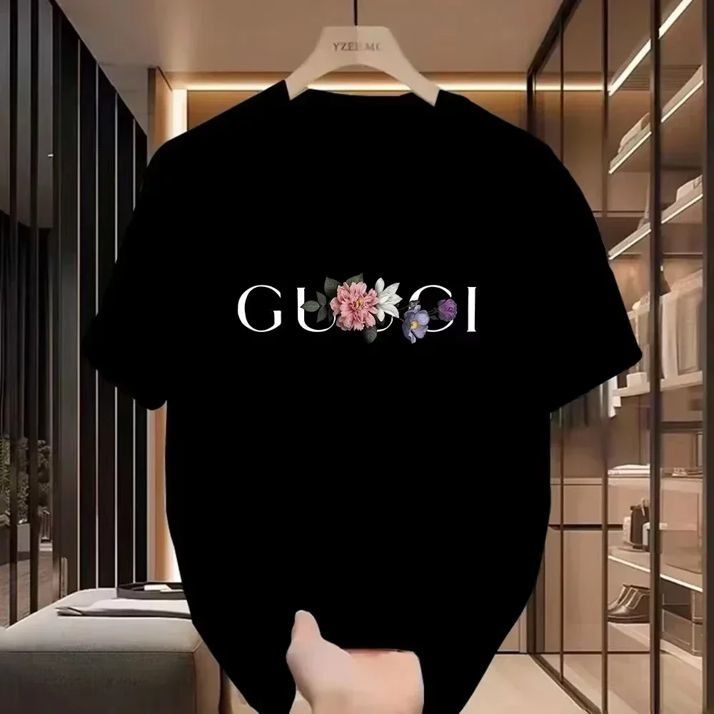 2025, das neueste Sommer-T-Shirt mit Aufdruck für Herren und Damen, reine Baumwolle, Harajuku-Designer, klassisches, atmungsaktives T-Shirt
