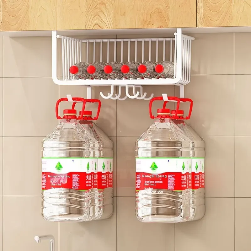 Rak Penyimpanan Gantungan Lemari Logam Keranjang Gantung Kabinet Multifungsi Dapur Rumah Kreatif Baru