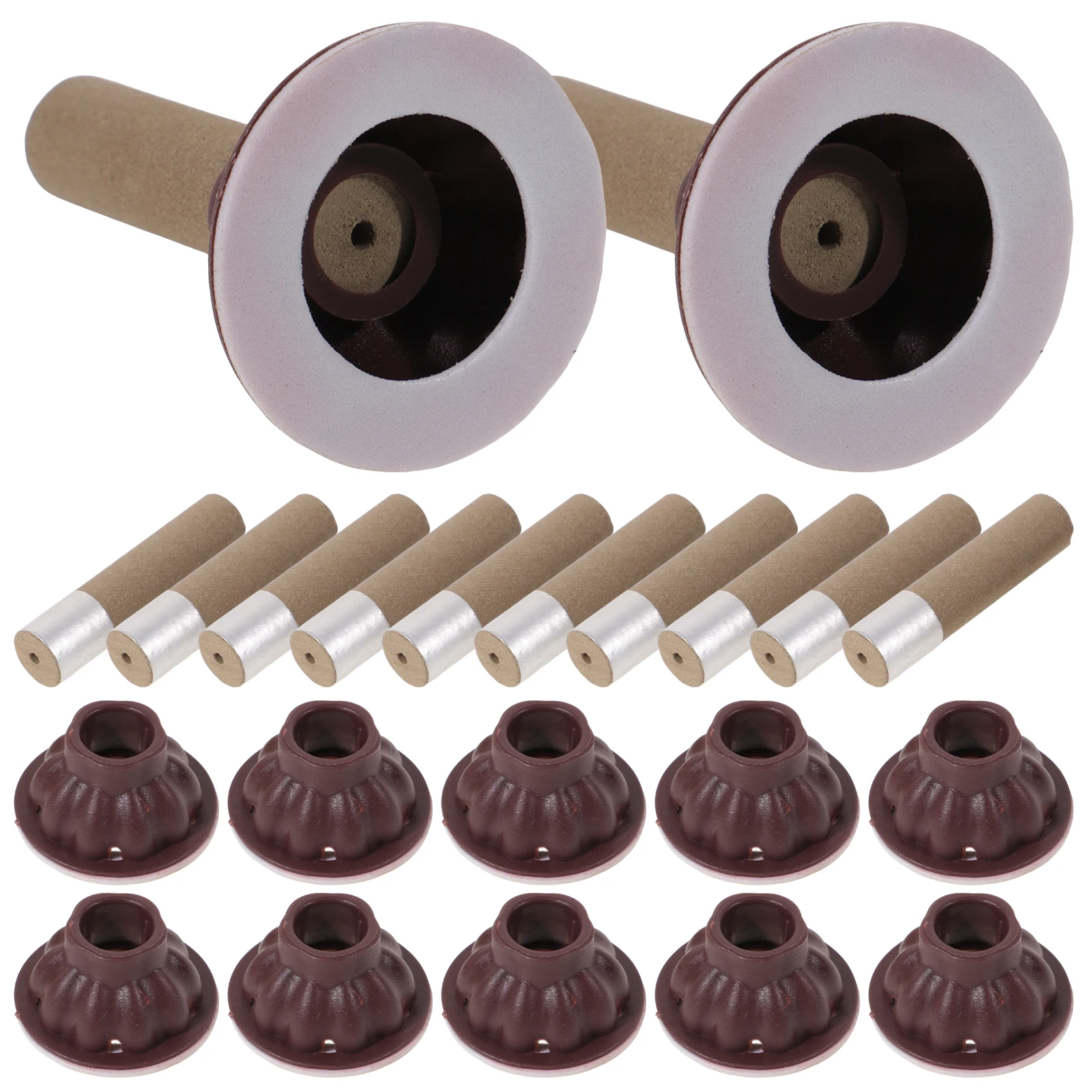 

50 комплектов, китайский массажный инструмент для прижигания, палочки для моксы ручной работы с основаниями, инструменты для массажа красоты и здоровья, аксессуары для полыни