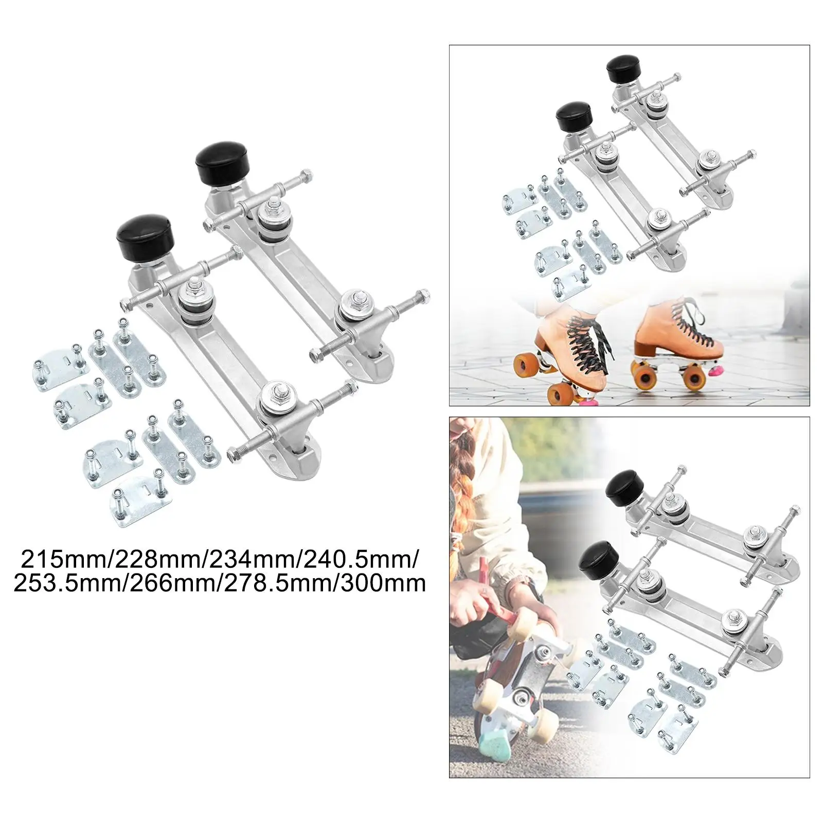 1 คู่ Roller Skate Base DIY Roller Skating รองเท้าอุปกรณ์เสริมโช้คอัพด้วย