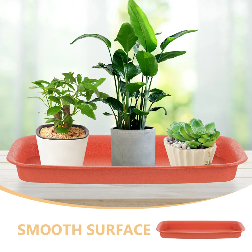 

2 Pcs Red Brick 200mm Waterproof Plant Saucers Drip Trays for Strong No Leakages Flowerpot Protection