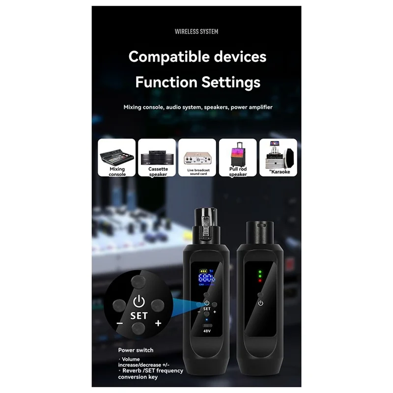 

B86B-Приемник Микрофон Беспроводная система Конвертер динамического микрофона Универсальный конвертер