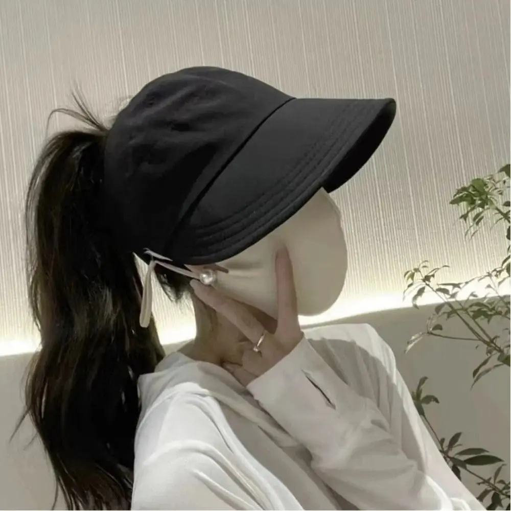 Fashion Anti-UV Summer Hat Adjustable Sun Cap With Face Mask Hook For Women Outdoor Wide Brim Sun Hat Foldable Fishing Hat