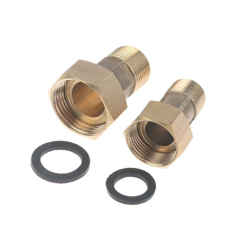 New 1/2 Inch 3/4 Inch Tap Water Meter Pump Adapter Male To Female Threaded Fitting Coupler Connector For Water Meter