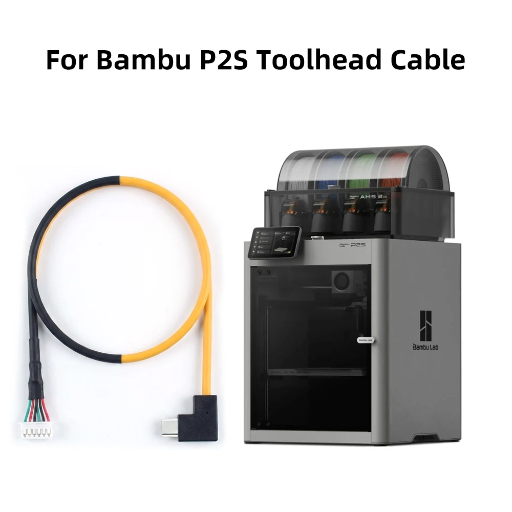 For Bambu P2S Toolhead Cable Stable Trasimission And Durable& Felixble Toolhead Cable For P2S  3D Priner Replaceable Parts