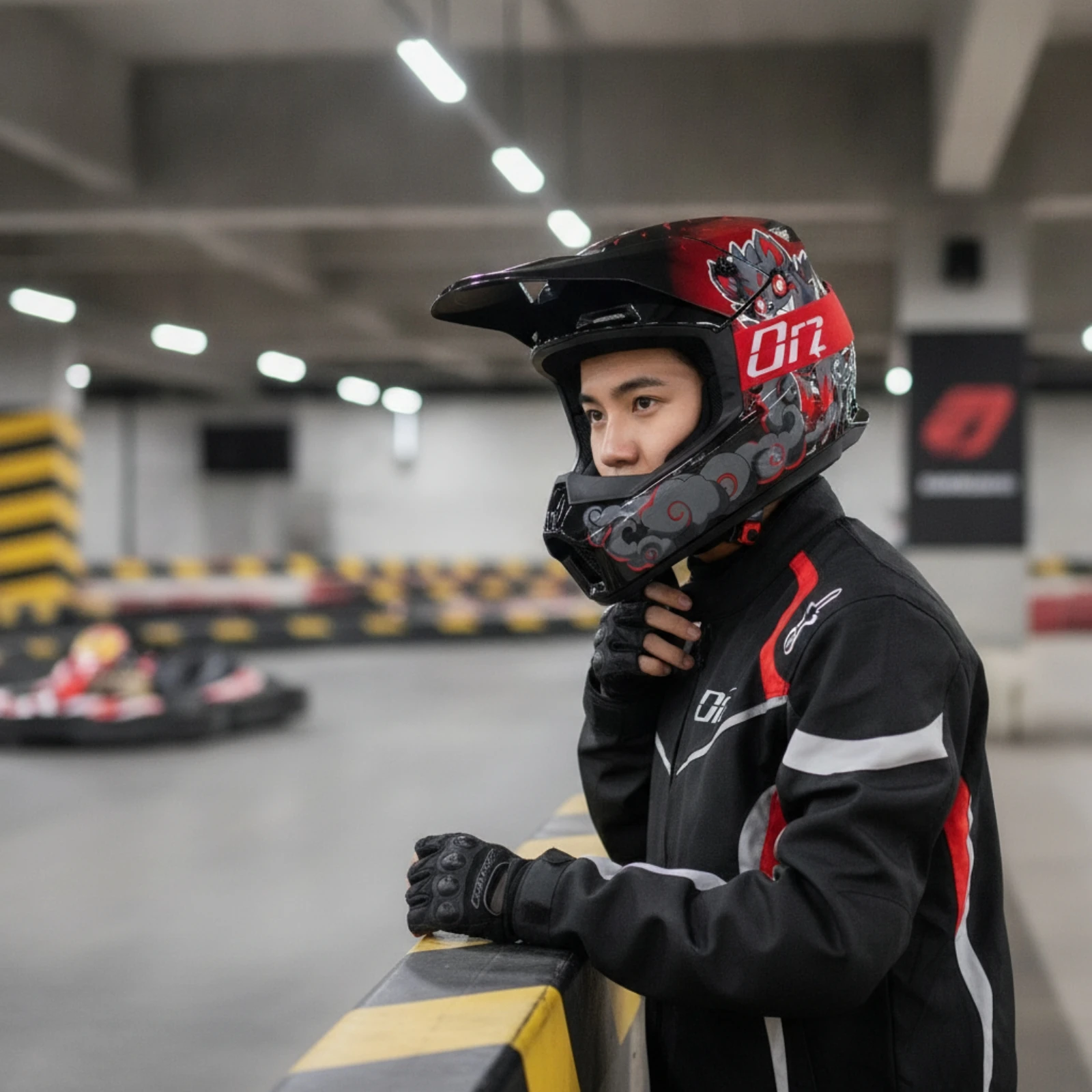 Full-Face Helmet with Visor Visor Tinted Dirt Bike Helmet Safeguarding Removable and Washable for Motocross Riders