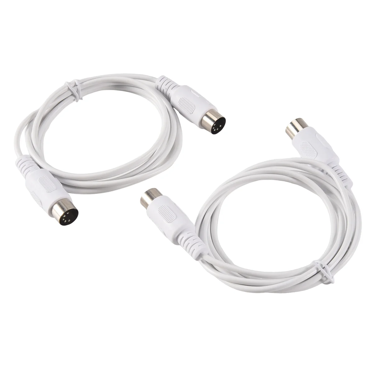 

B13C 2 шт. MIDI-удлинительный кабель 5-контактный разъем «папа» на 5-контактный разъем для электрического пианино, клавиатуры, инструмента, кабель для ПК, 1,5 м