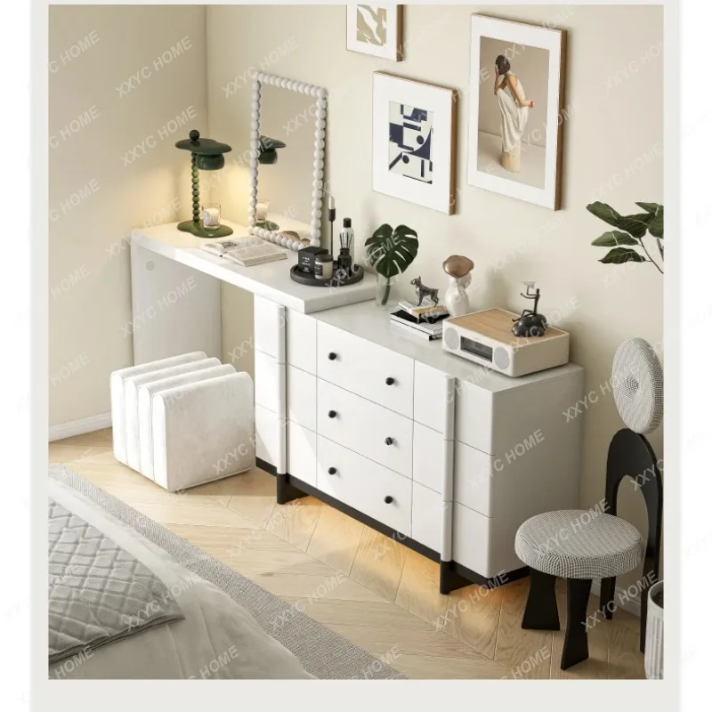 XXLight luxury all-solid wood chest cabinet, living room side cabinet, bedside storage, dressing integrated locker