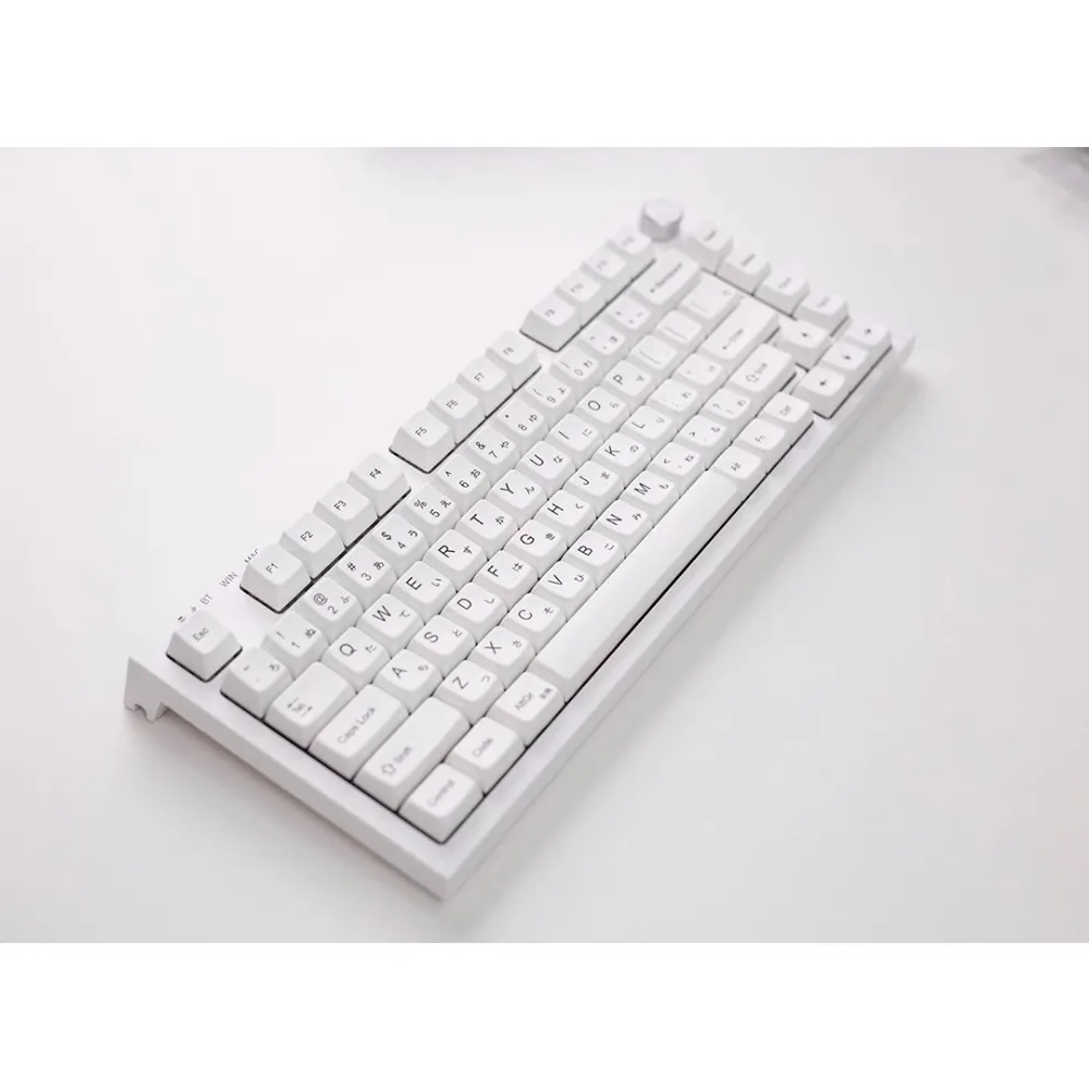 

Минималистичный белый ключ-шляпа MDA, профиль, чистый белый, английский Pbt, аксессуары для японских радикальных игр, передняя резная эргономика, непрозрачный подарок