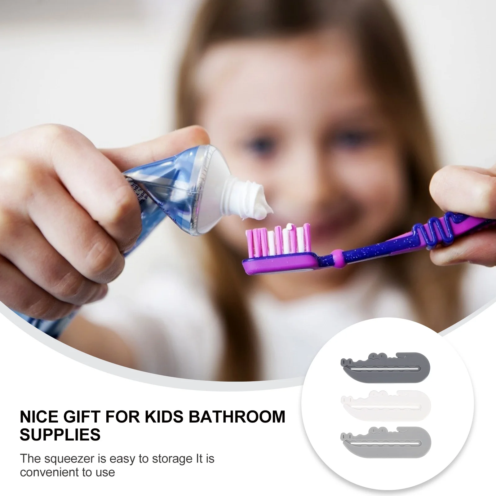 

3pcs Toothpaste Manual Rolling Tube Dispenser For Cream Toothpaste Extruder Cleanser Travel Bathroom Organizer Accessory