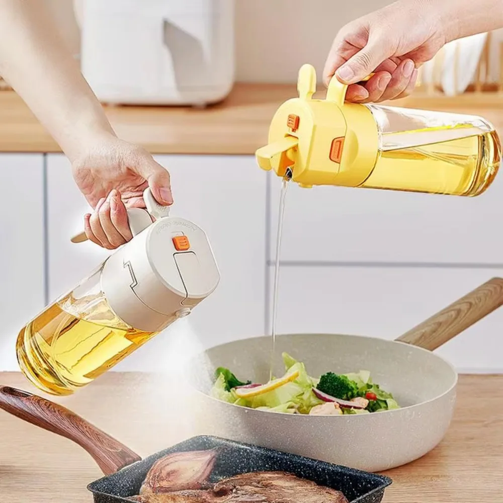 

Полезная бутылка для приправ 2 в 1, уникальный герметичный дозатор масла, безопасный контейнер для масла, бутылка для кемпинга