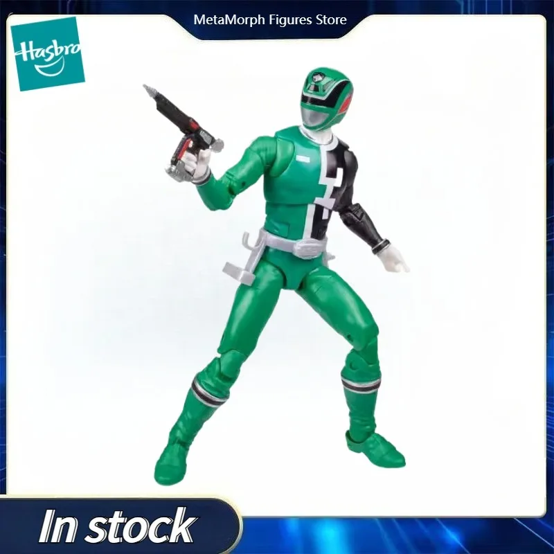 مجموعة هاسبرو باور رينجرز لايتنينج الأصلية S.P.D. نموذج مجموعة ألعاب الرسوم المتحركة Green Ranger مقاس 6 بوصات