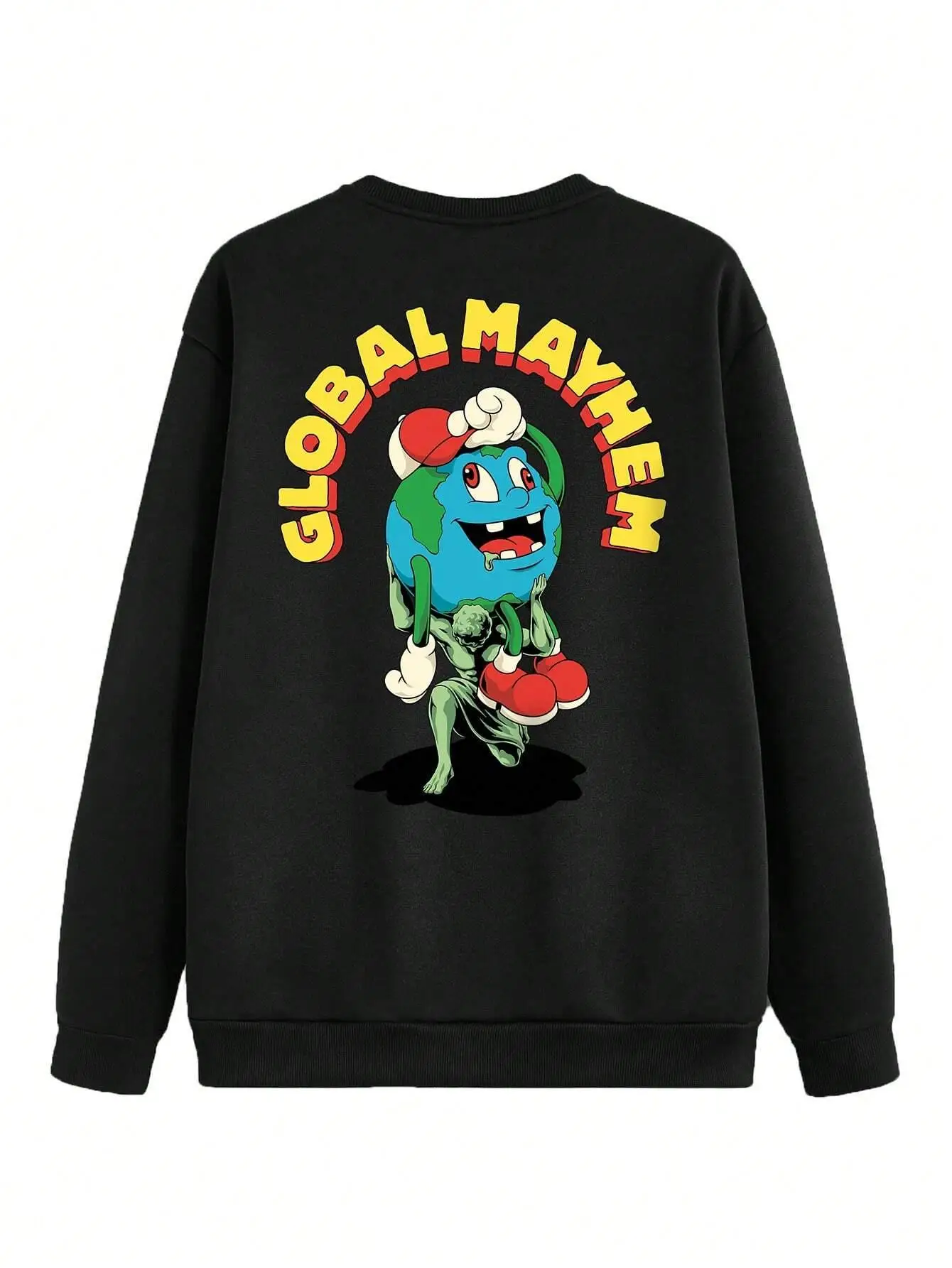 

Autumn Winter Womens Hoodie Global Mayhem Cartoons Printing Sweatshirt Soft Breathable Loose Crewneck Pullover Casual Clothing