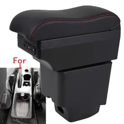 For Renault Captur Armrest box For Renault Captur Car Armrest Storage box 2017-2023 Curved Surface leather Simple installation