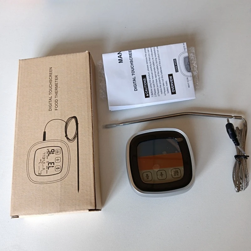 BBQ Thermometer Touch Screen Food Water Thermometer Kitchen Home Creative Timer TS-S62