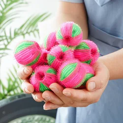 6Pcs Magic Laundry Balls Washing Machine Floating Fur Stain Removal Filter Hair Catcher Cleaning Balls Dirty Collection Tools