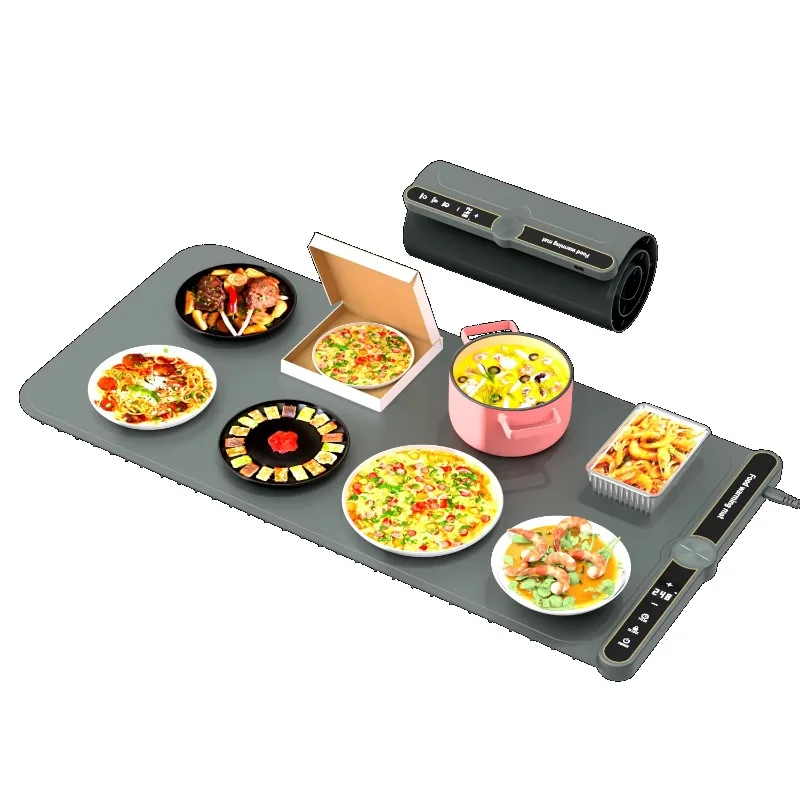 

Square Silicone Foldable Heating Plate Tray Time and Temperature Control