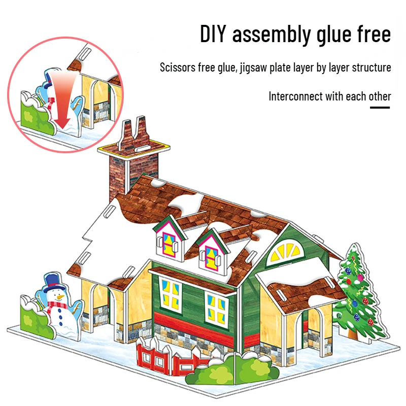 3D Children's Puzzle Early Education Educational Toys Advanced Building Block Baby Kindergarten EPS+Paper Toys Educational Toys