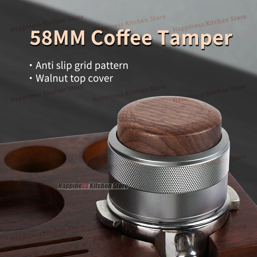 

Темпер для кофе 58 мм, ручной темпер для кофе, темпер из нержавеющей стали 51,58 мм, темпер для пульсации эспрессо, инструмент для кави