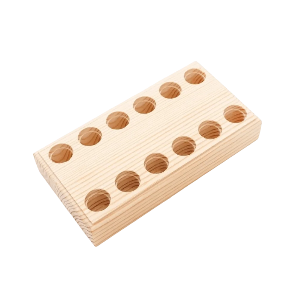 Keep Neat Wooden Pliers Storage Holder Mini Space Saving Multi-slots Wood Stand Non Slip Anti-loss Tool Holder Workshop Storage