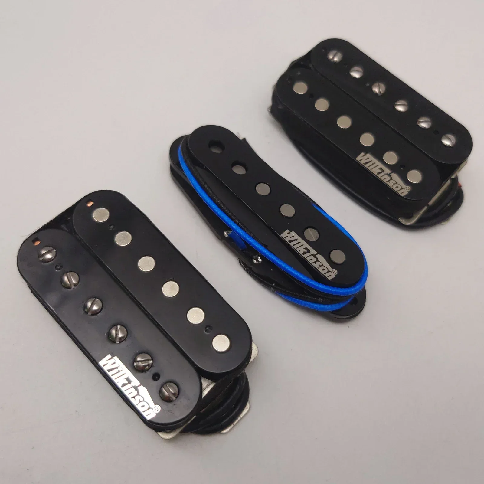 Wilkinson Ainico 5 Humbueker Double Row Open Electric Guitar Humbueker Pickups Set Black HSH Guitar  Accessories