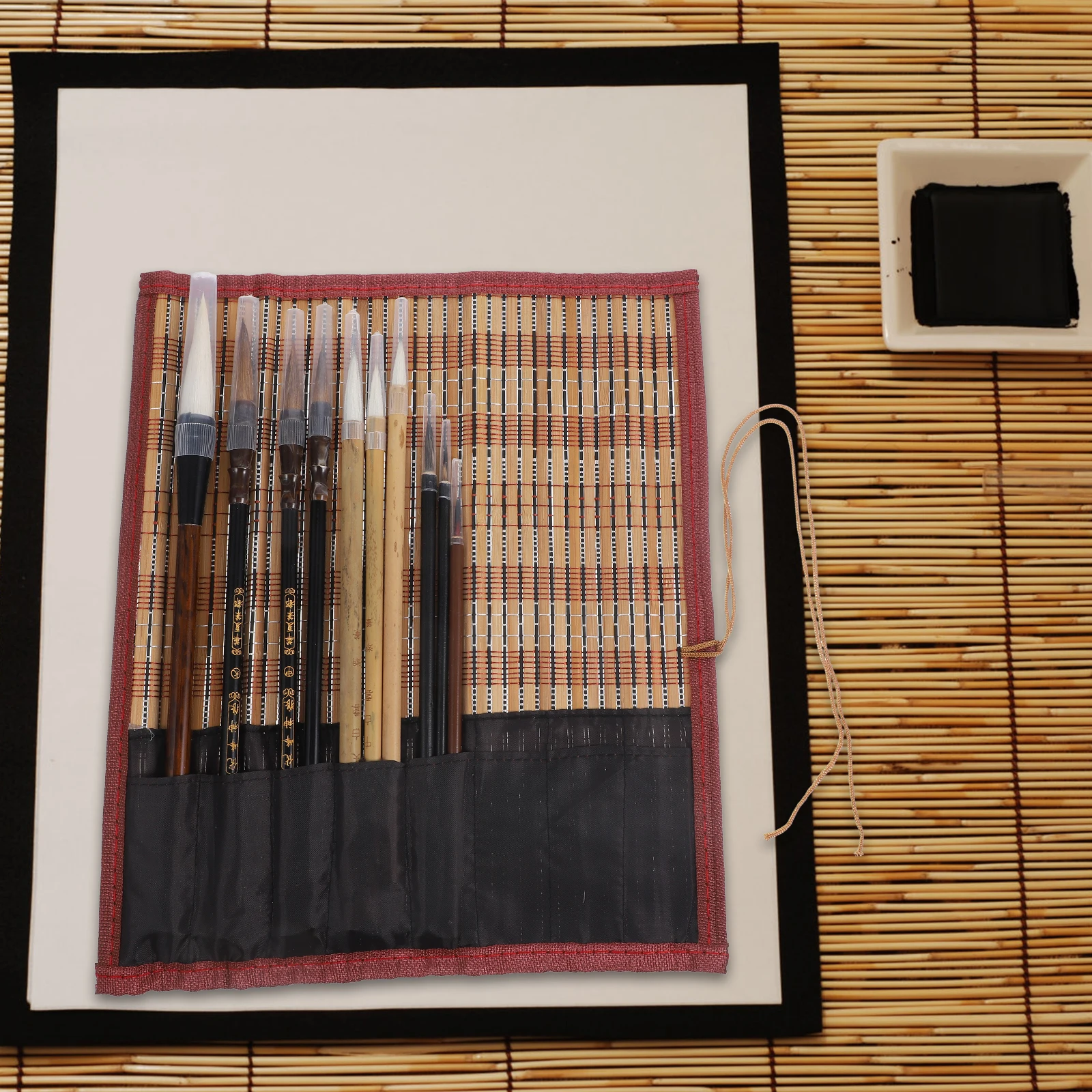

12 Pieces Delicate Brushes Beginner Ink Brush Pens Painting Writing Art Gifts Chinese Calligraphy Brush Traditional Chinese