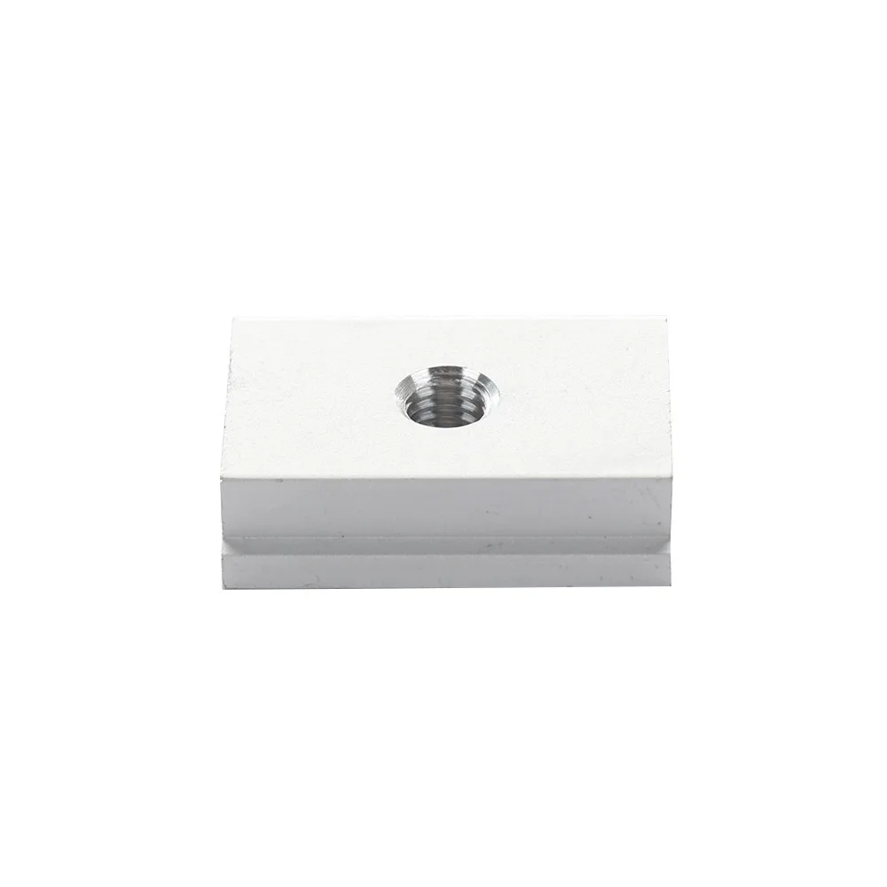 10pcs M6 Thread Size Sliding T-Nuts Aluminum Alloy Material Silver Aluminum T-Shaped Groove Nuts T-Slot Fasteners CNC Machine