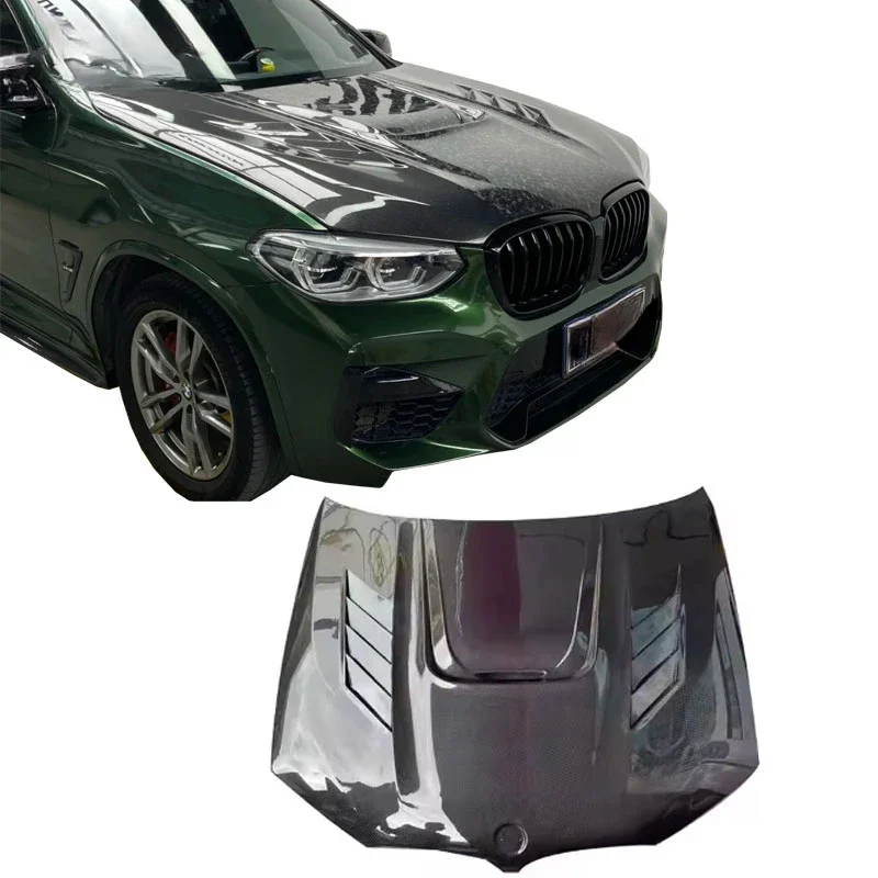 

High Quality For BMW X4M F98 X3M F97 G01 G02 G08 AE Style Hood Carbon Fiber Hood Car Accessories Carbon Bonnet Engine Cover