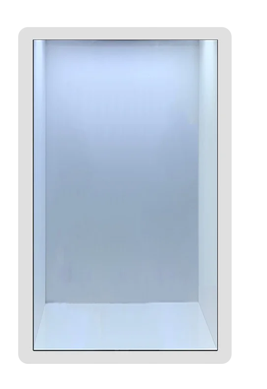 3D Display showcase 43 Inch Interactive Transparent LCD Advertising Cabinet