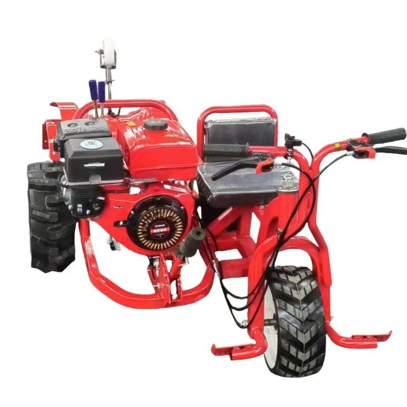 Ride-on multi-purpose rotary tiller, weeding and micro-tiller, garden and diesel three-wheel micro-tiller
