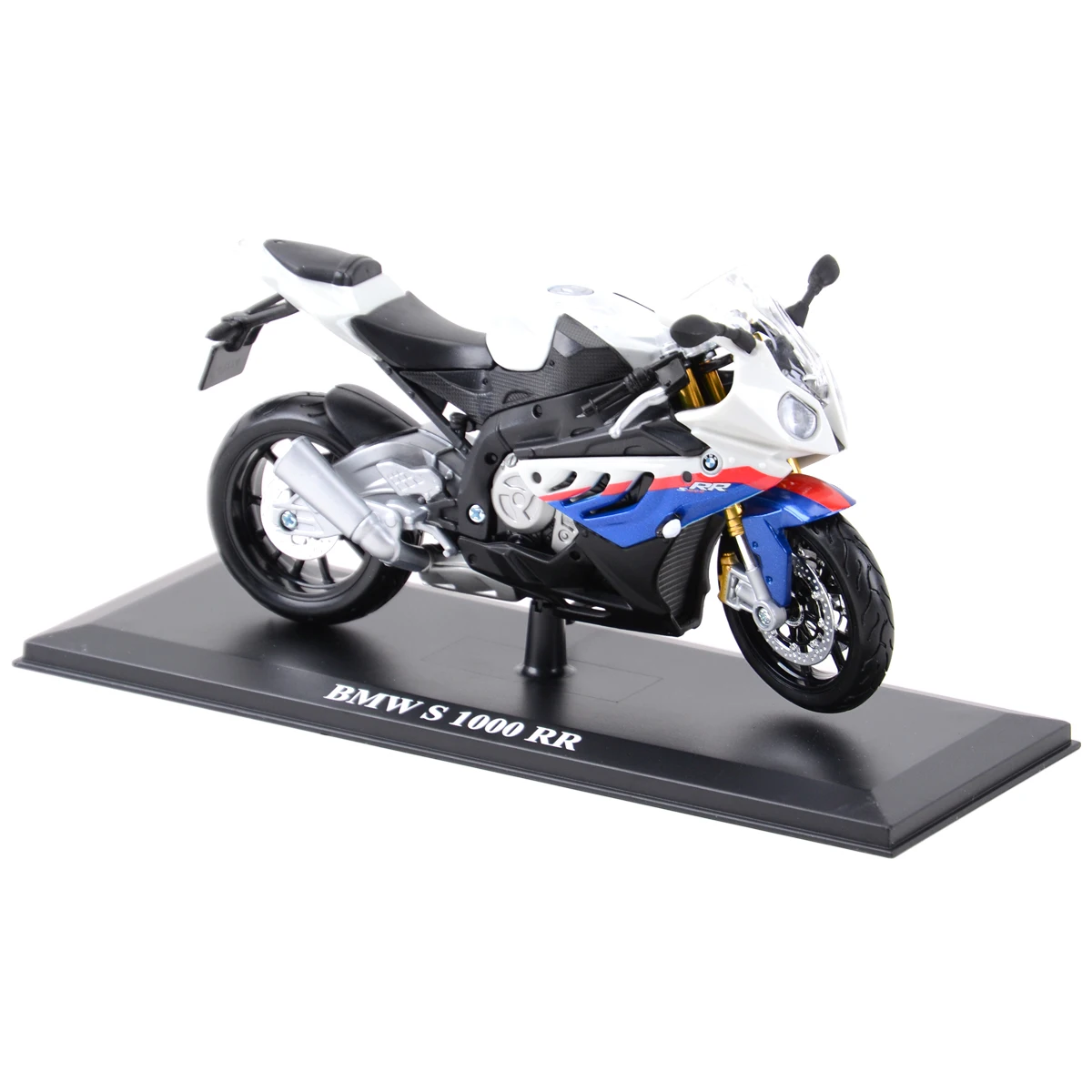 Maisto 20-19130 Suzuki V-Strom Modèle de Moto échelle 1/12 avec Suspension et béquille latérale Rabattable, 17 cm, Noir/Rouge (5-19130), Rouge/Noir