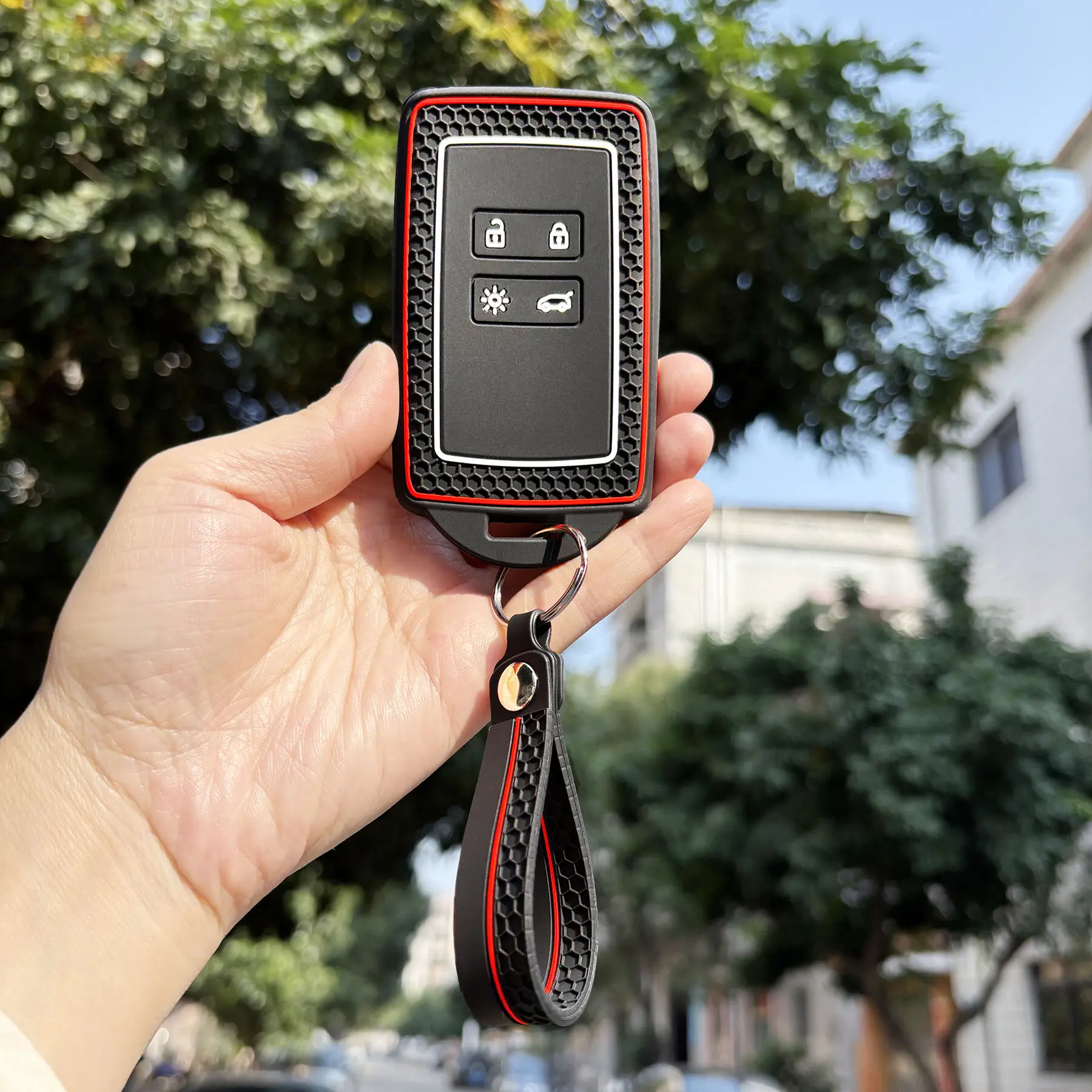 Schlüsselanhängerschutz für Renault Austral Captur Arkana Koleos Zoe Scenic Dacia Sandero Duster Jogger Kadjar Clio Megane Schlüsselhülle