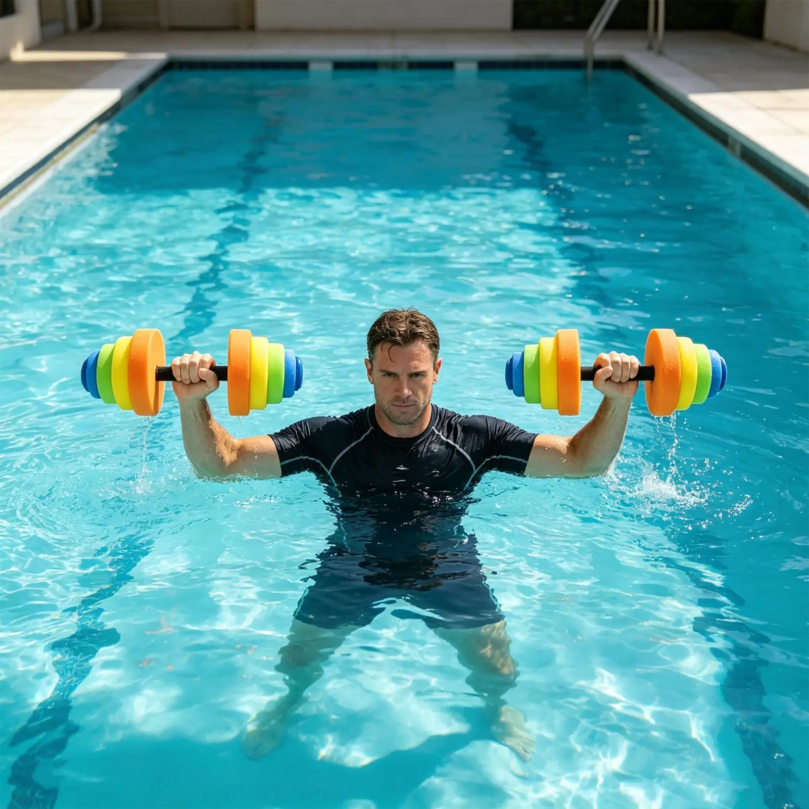 Pool Weights Dumbbells Workout Equipment Water Dumbbells For Home Gym Outdoor Backyard Beach Lake River