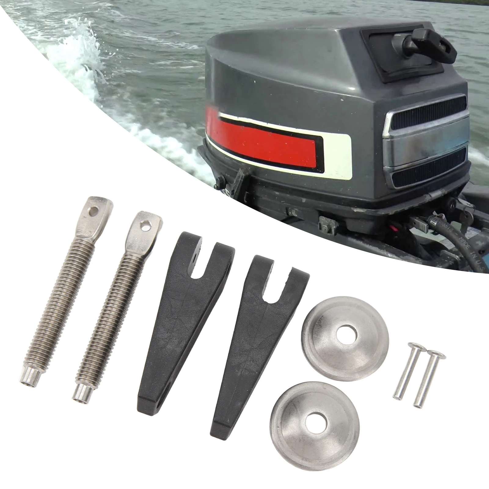 

Винт с зажимной ручкой 6E0 43118 00 00 Нержавеющий износостойкий комплект винтов с зажимной ручкой подвесного двигателя для подвесного двигателя 2 л.с. 2SH КРОНШТЕЙН