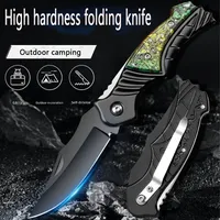 Stainless Steel Folding Knife Portable Outdoor Fruit Knife for Kitchen Supplies Sharp Survival Knife for Camping Hiking