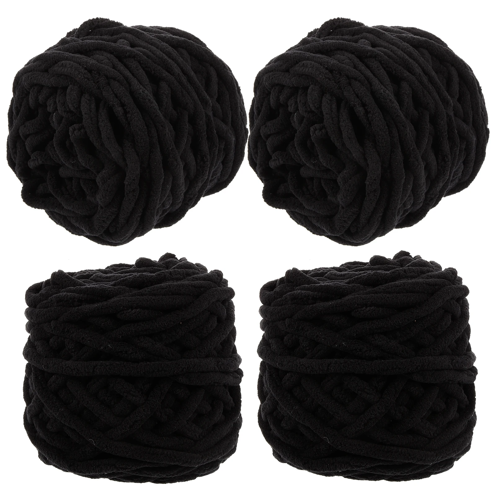 

4 Rolls Thick Chunky Soft Acrylic Crochet Scarf Sweater Hat Blanket Diy Crocheting Thread Craft Weaving Knitting Projects Cotton
