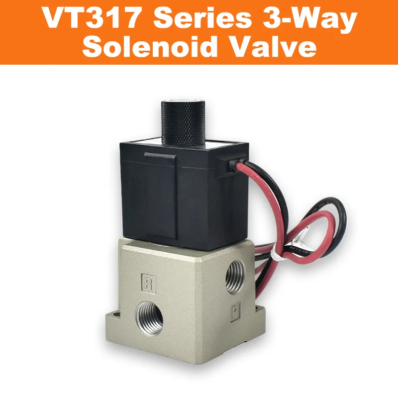 NEW Type VT317 Series 3-Way Vacuum Solenoid Valve VT317-5G-02 VT317V-5DZ-02 High Frequency Negative Pressure VT317-4G/4D/4DZ-02