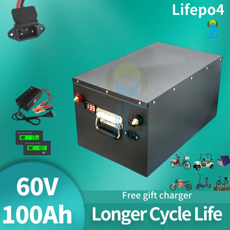

Аккумулятор Lifepo4 60 В 100 Ач для гольф-кара-каравана