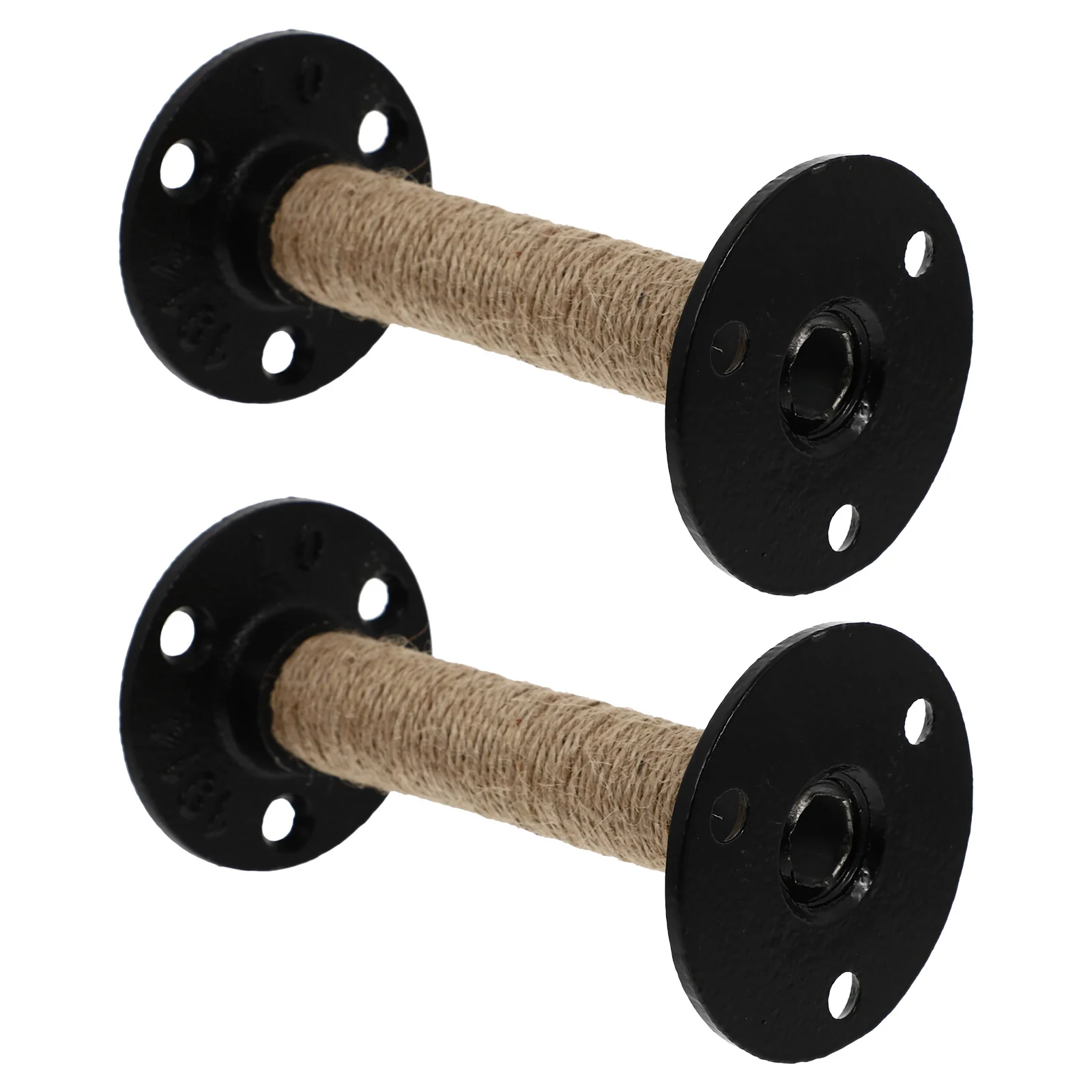 

2Pcs Iron Shelf Bracket Water Pipe Support Heavy Duty Rack for Tables Desks End Tables Light Brown Professional Mounting Bracket