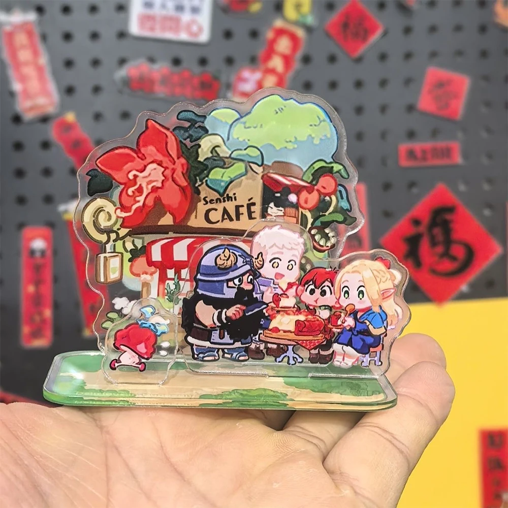 Anime Delicious in Dungeon Laios Touden‌ Marcille Acrylic Stand Anime Peripheral Cute Figure Model Desktop Ornament Collection G image 5