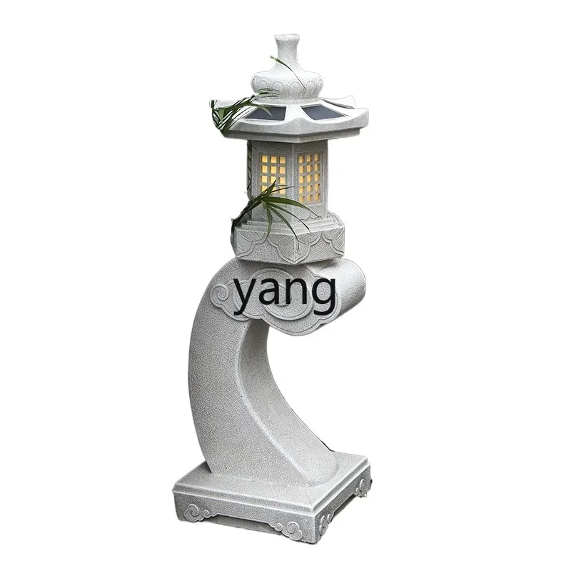 

CX Chinese Style Villa Decorative Landscaping Layout Japanese Style Garden Landscape Solar Energy Courtyard Decoration