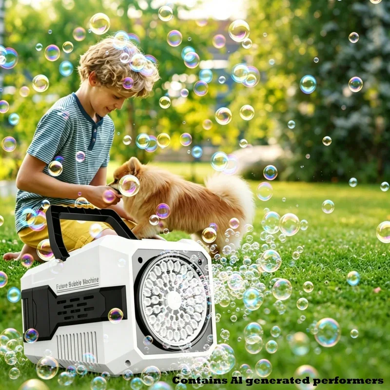 40-Loch Seifenblasenmaschine Elektrischer Handgehaltener Automatischer Seifenblasenbläser für Outdoor-Spiele, Partys, Hochzeiten, Geburtstagsgeschenke, Kinderspielzeug